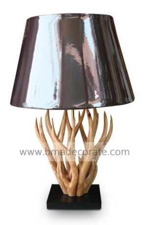 Antler Wood Carving Lamp