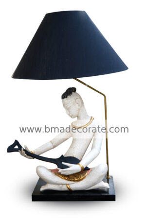 Musician Wood Carving Lamp