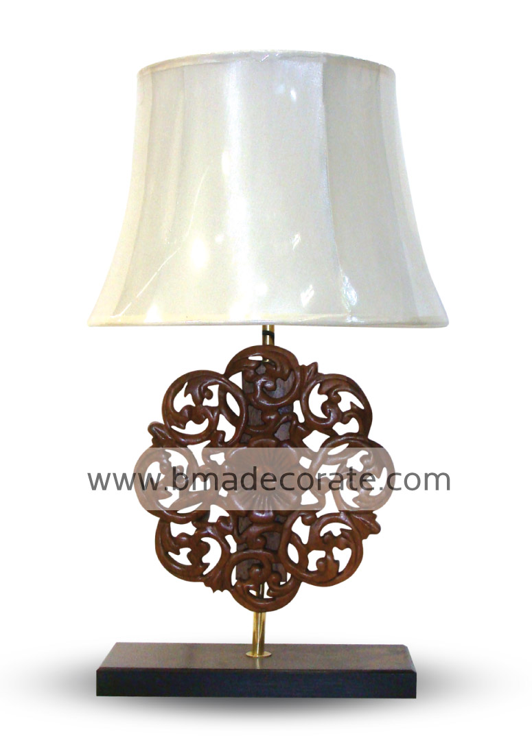 Wood Carving Lamp
