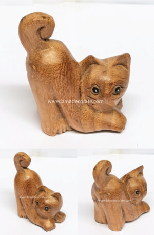 CAT WOODCARVING 04